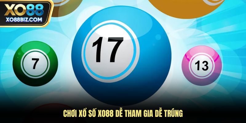 Chơi xổ số XO88 dễ tham gia dễ trúng